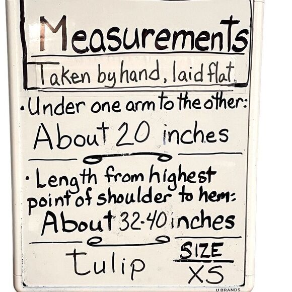 tulip brand clothing plaid cotton boho 2 pocket button full sweep tunic XS - Picture 11 of 11